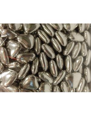 Dragées Minis Coeurs argent Chocolat en Vrac