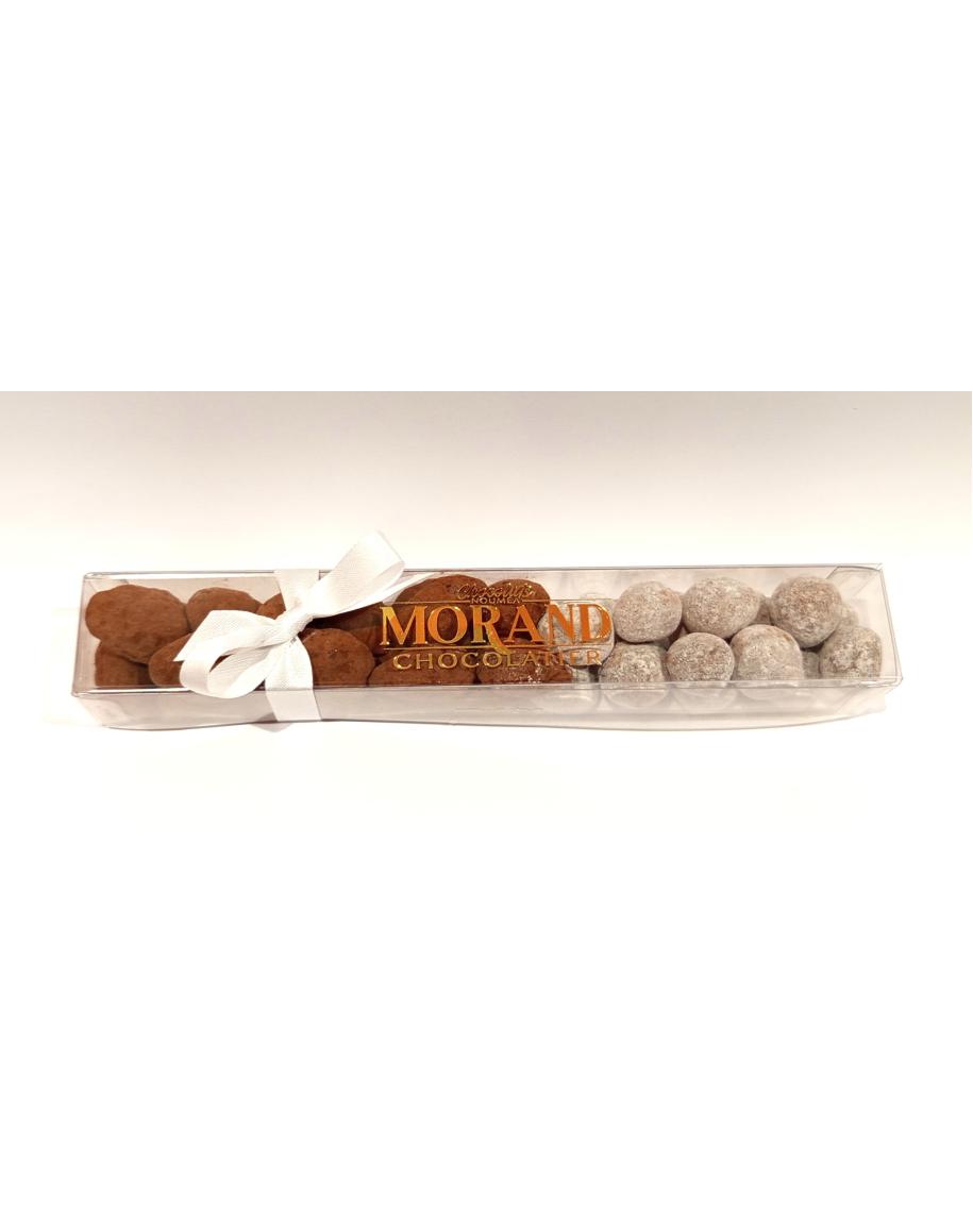 Réglette de 70g d'amandes et noisettes chocolatées