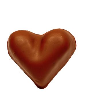 Guimauve coeur en chocolat lait