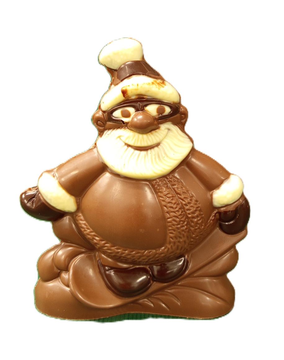 Père Noël sur snowboard