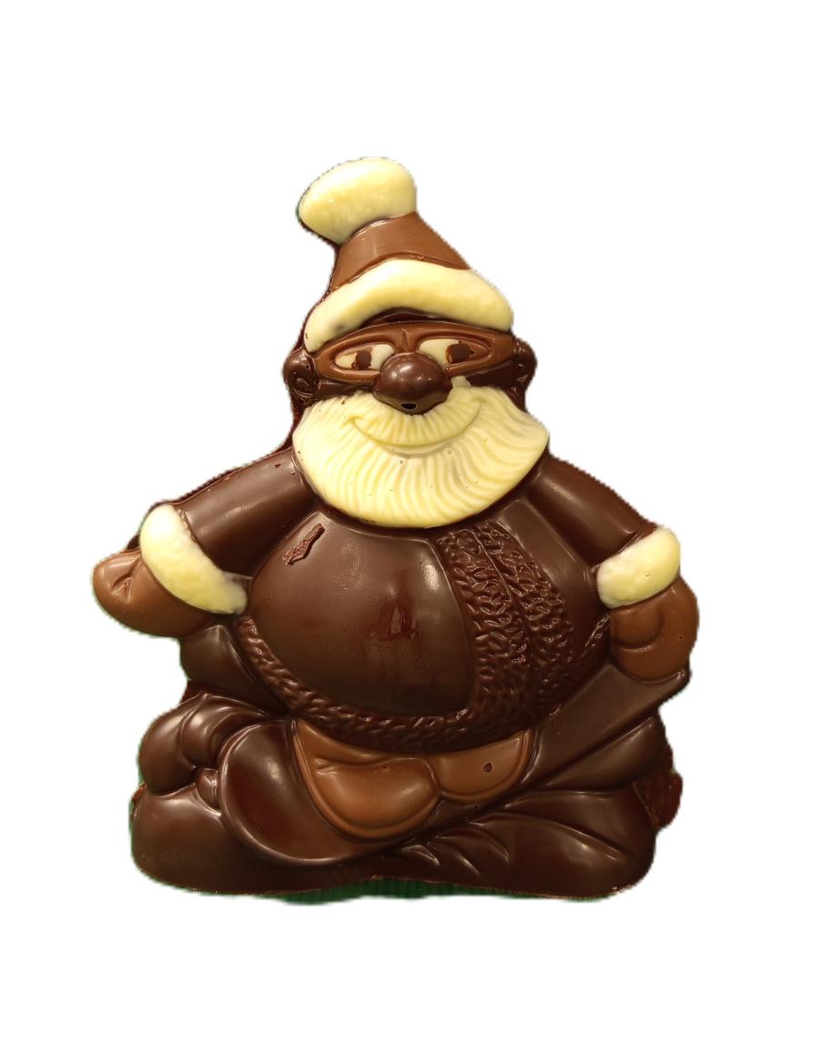 Père Noël sur snowboard