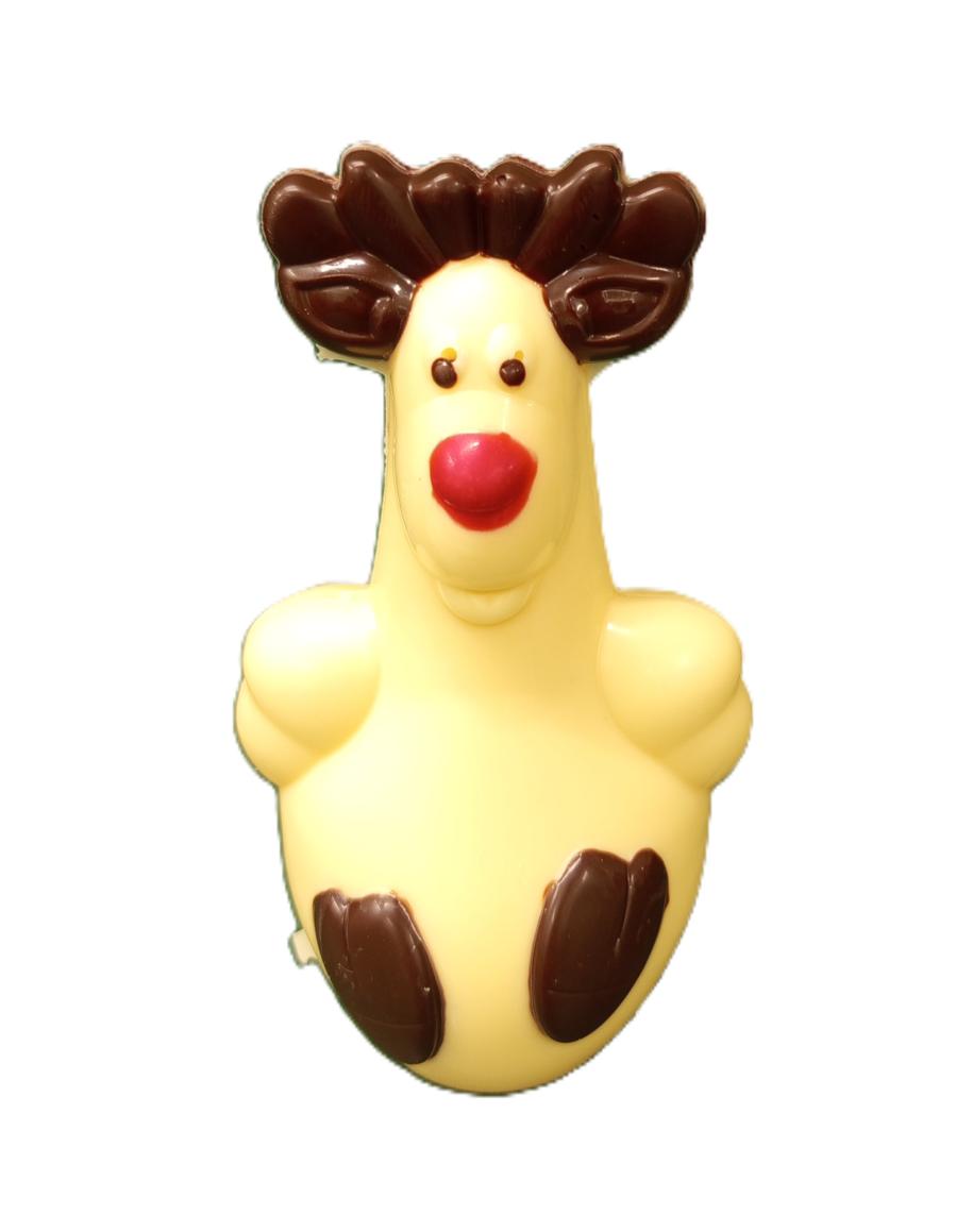 Cerf en chocolat blanc