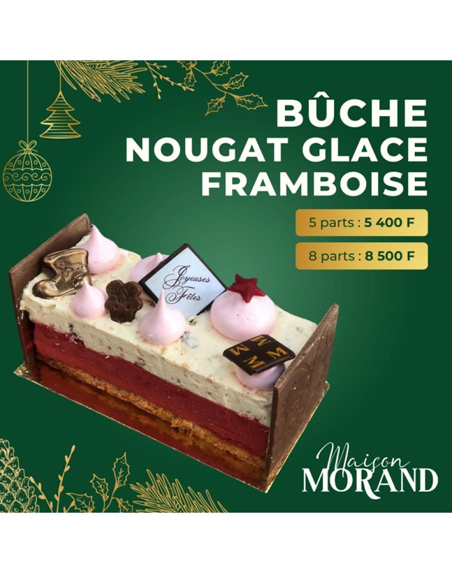 Bûche glacée Nougat Framboise 5P