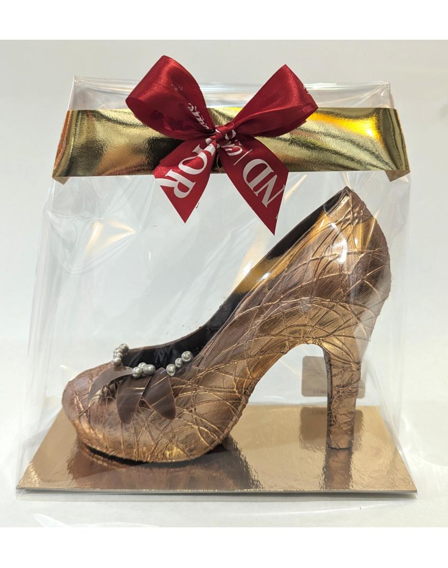 Escarpin en chocolat blanc