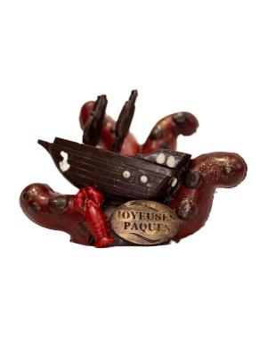 Bateau pirate noir non garni