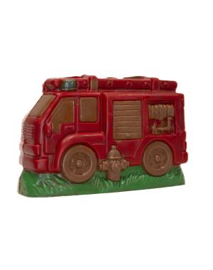 Camion pompier chocolat lait garni