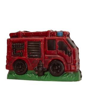Camion pompier chocolat noir garni