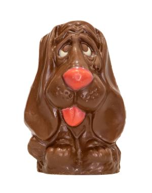 Chien Droopy lait garni