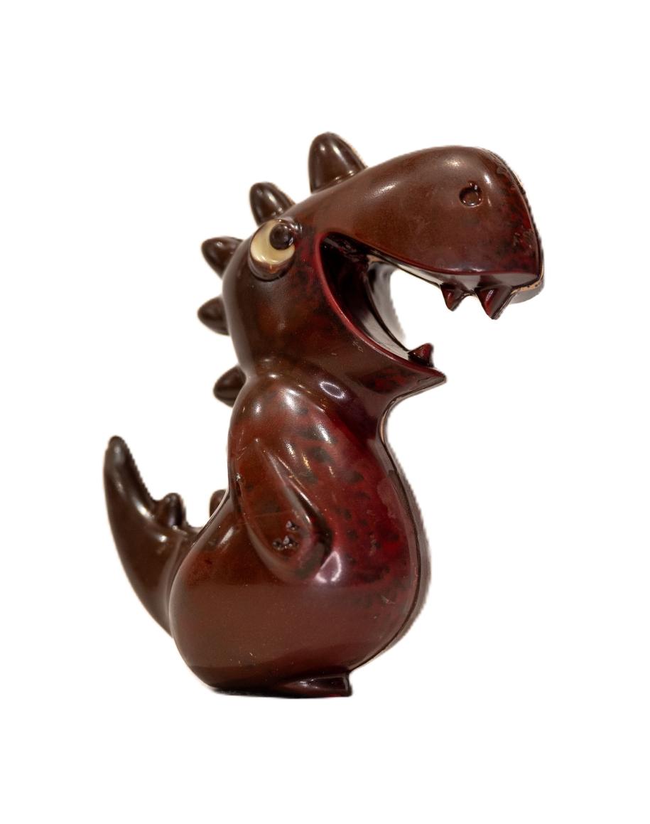 Dinosaure noir garni