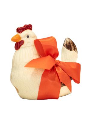 Poule T4 blanc garni