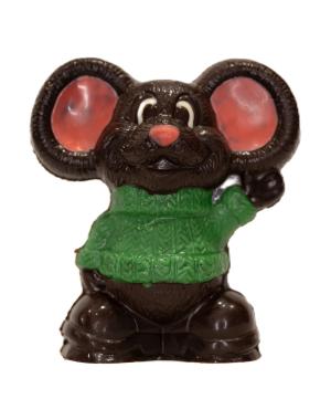 Souris garçon noir garni