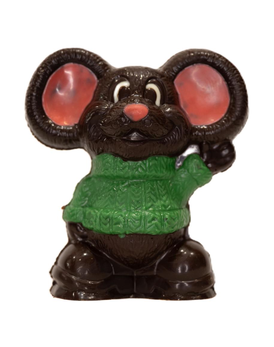 Souris garçon noir garni