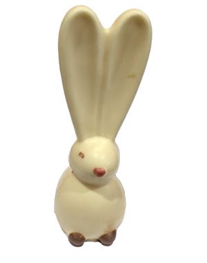 Lapin grandes oreilles blanc garni