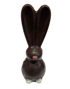Lapin grandes oreilles noir garni