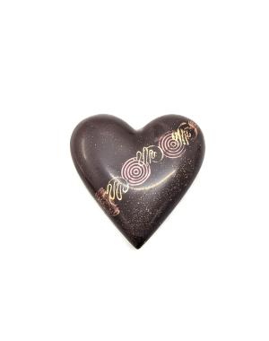 Coeur Bonbonnière noir 6 Pcs