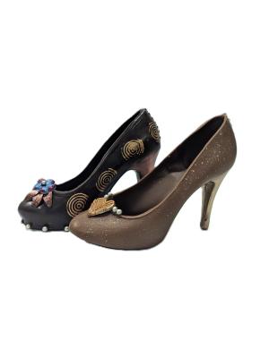 Escarpin en chocolat lait