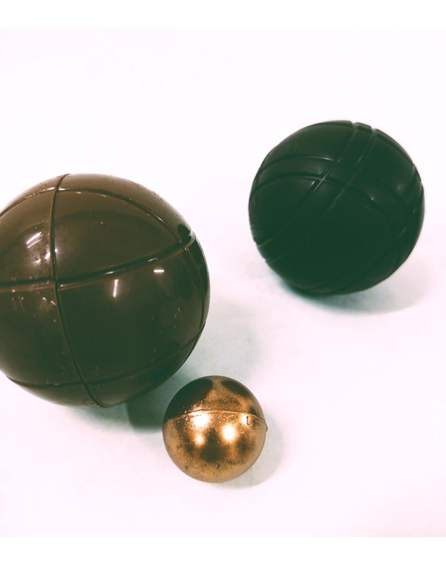 Set 3 Boules De Pétanque lait